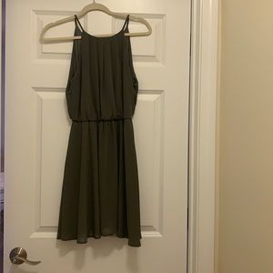 Lush olive green dress